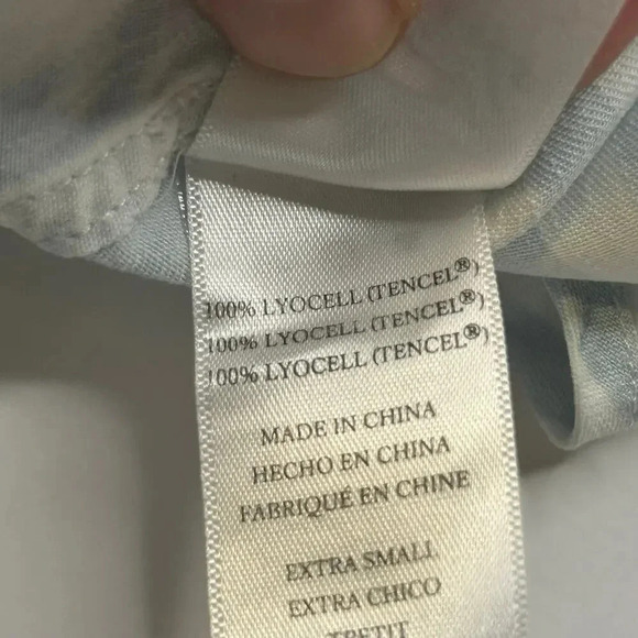 Rails sleeveless blue and white lyocell shirt dress size XS - Picture 8 of 11